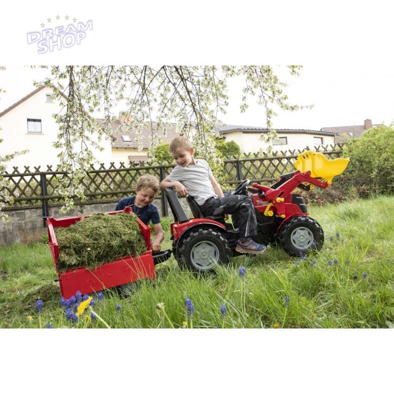 Rolly Toys Traktor na Pedały X-Track z Łyżką Ciche Koła PREMIUM 3-10 Lat Rolly Toys Traktor na Pedały X-Track z Łyżką Ciche Koła PREMIUM 3-10 Lat