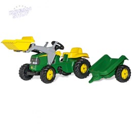 Rolly Toys Traktor na pedały John Deere z łyżką i przyczepą 2-5 Lat
