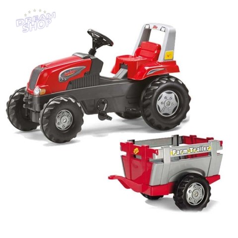 Rolly Toys Traktor na pedały Przyczepa Junior 3-8 lat do 50kg Rolly Toys Traktor na pedały Przyczepa Junior 3-8 lat do 50kg