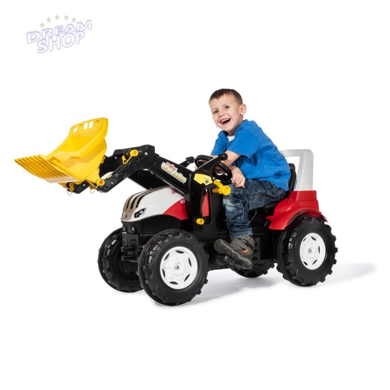 Rolly Toys Traktor rollyFarmtrac Steyr 6300 Terrus CVT z Łyżką na Pedały Rolly Toys Traktor rollyFarmtrac Steyr 6300 Terrus CVT z Łyżką na Pedały