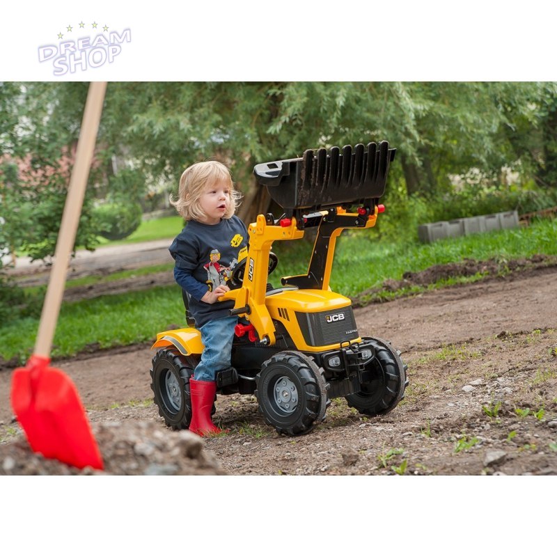 Rolly Toys rollyFarmTrac Traktor na pedały JCB z Łyżką Ciche Koła Rolly Toys rollyFarmTrac Traktor na pedały JCB z Łyżką Ciche Koła