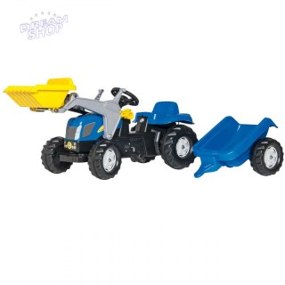 Rolly Toys rollyKid Traktor New Holland z łyżką i przyczepą