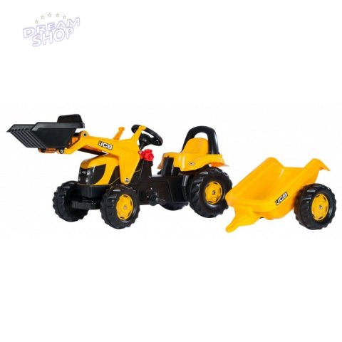 Rolly Toys rollyKid Traktor na pedały JCB z łyżką i przyczepą 2-5 Lat Rolly Toys rollyKid Traktor na pedały JCB z łyżką i przyczepą 2-5 Lat