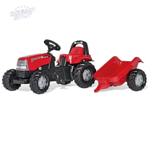 Rolly Toys rolyKid traktor na pedały Case z przyczepką