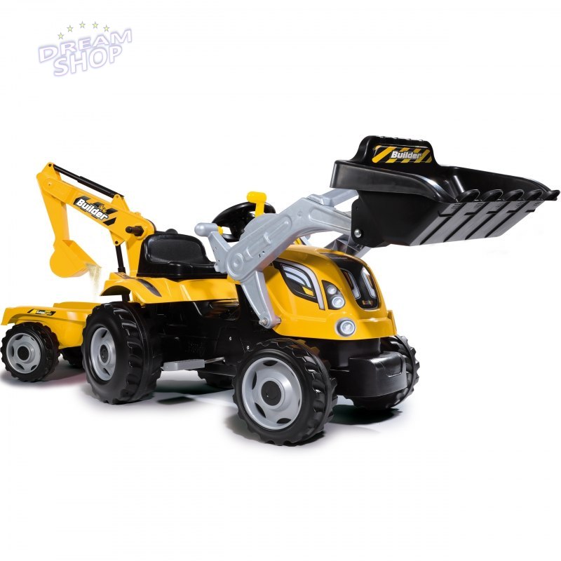 Smoby Traktor Na Pedały MAX Przyczepa Koparka Smoby Traktor Na Pedały MAX Przyczepa Koparka