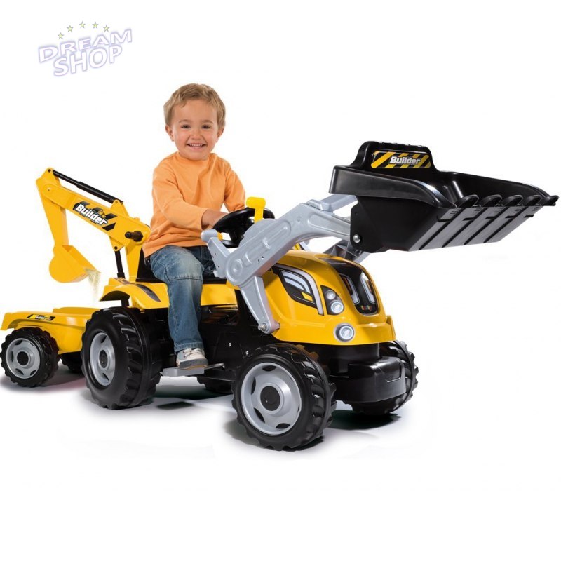 Smoby Traktor Na Pedały MAX Przyczepa Koparka Smoby Traktor Na Pedały MAX Przyczepa Koparka