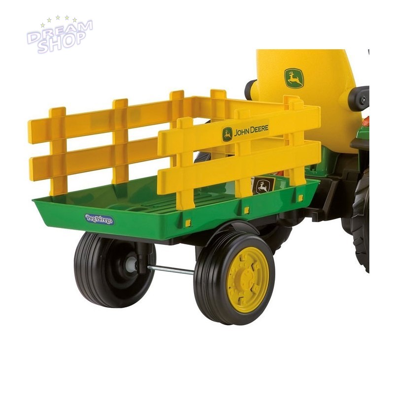 Traktor Na akumulator Peg Perego John Deere Power Pull z Przyczepą Traktor Na akumulator Peg Perego John Deere Power Pull z Przyczepą
