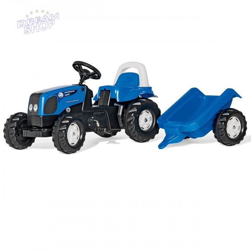 Traktor Rolly Toys Kid Landini z przyczepką