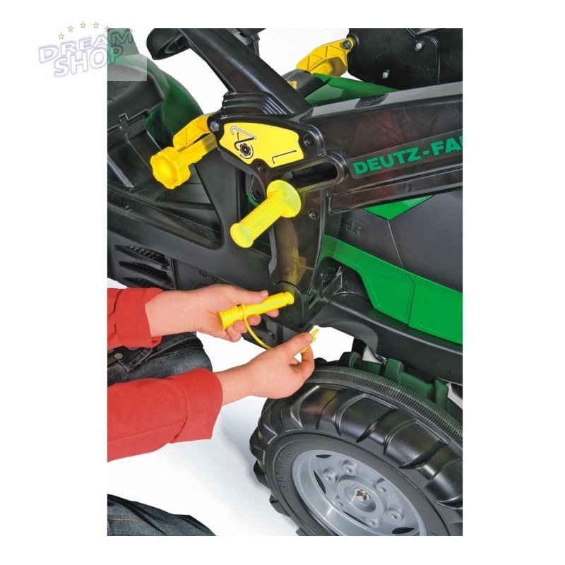Traktor na pedały z łyżką RollyToys rollyFarmtrac Premium Deutz-Fahr Agrotron 3-8 Lat Traktor na pedały z łyżką RollyToys rollyFarmtrac Premium Deutz-Fahr Agrotron 3-8 Lat