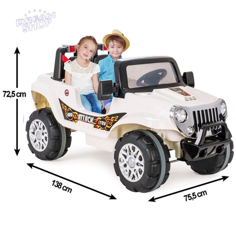 WOOPIE Dwuosobowy Samochód Na Akumulator 12V ATTACK CAR RC - Zdalnie Sterowany WOOPIE Dwuosobowy Samochód Na Akumulator 12V ATTACK CAR RC - Zdalnie Sterowany