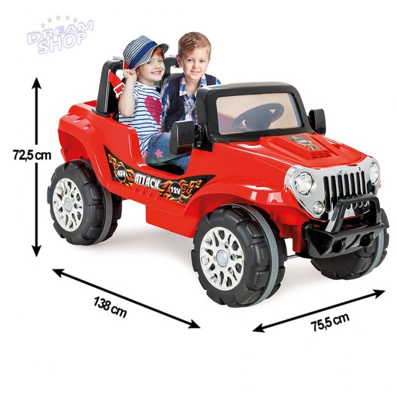 WOOPIE Dwuosobowy Samochód Na Akumulator 12V ATTACK JEEP WOOPIE Dwuosobowy Samochód Na Akumulator 12V ATTACK JEEP