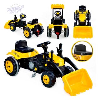 WOOPIE Ogromny Traktor Na Pedały Spychacz Żółty