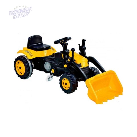 WOOPIE Ogromny Traktor Na Pedały Spychacz Żółty WOOPIE Ogromny Traktor Na Pedały Spychacz Żółty