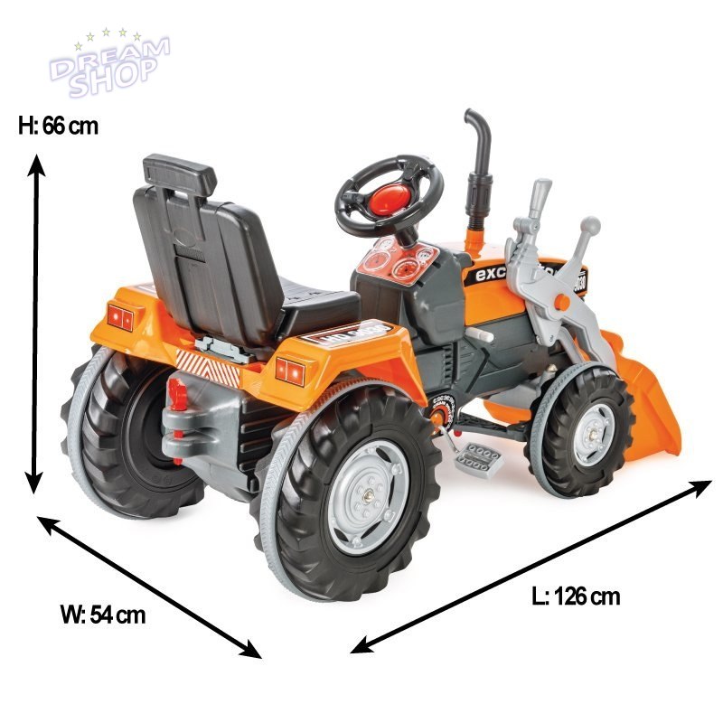 WOOPIE Ogromny Traktor na Pedały Ciągnik Spychacz Łycha WOOPIE Ogromny Traktor na Pedały Ciągnik Spychacz Łycha