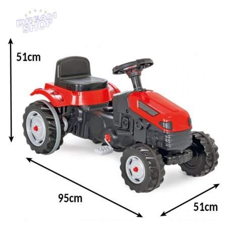 WOOPIE Traktor Ciągnik na Pedały Czerwony WOOPIE Traktor Ciągnik na Pedały Czerwony