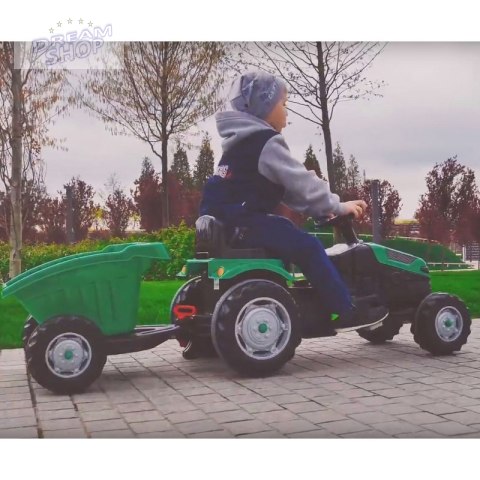 WOOPIE Traktor Ciagnik na Pedały Zielony