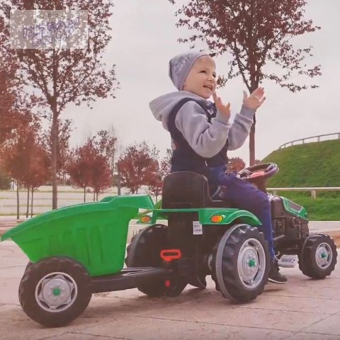 WOOPIE Traktor Ciagnik na Pedały Zielony