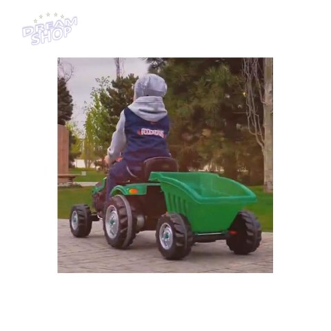 WOOPIE Traktor Ciagnik na Pedały Zielony