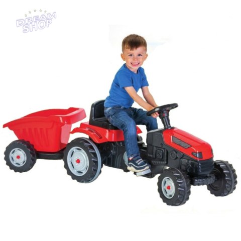 WOOPIE Traktor MAXI na pedały z przyczepą Czerwony WOOPIE Traktor MAXI na pedały z przyczepą Czerwony