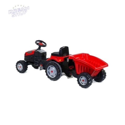 WOOPIE Traktor MAXI na pedały z przyczepą Czerwony WOOPIE Traktor MAXI na pedały z przyczepą Czerwony