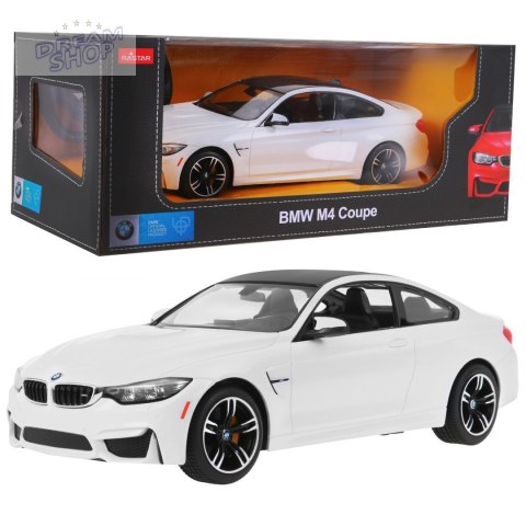 BMW M4 Coupe biały RASTAR model 1:14 Zdalnie sterowane auto + pilot 2,4 GHz