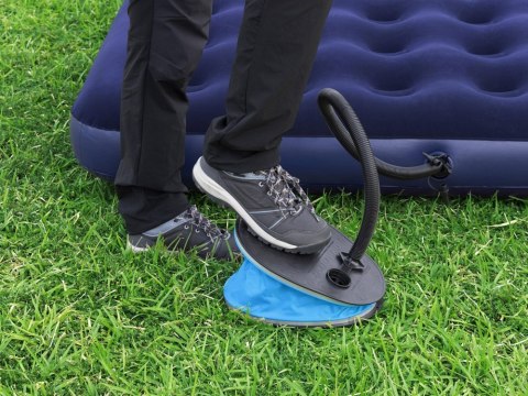 Bestway Pompka nożna do materaca + 2 różne adaptery 29x22cm 62005