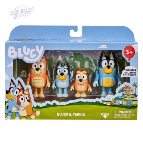 Bluey Figurki Rodzinka 4 szt. Bluey Figurki Rodzinka 4 szt.