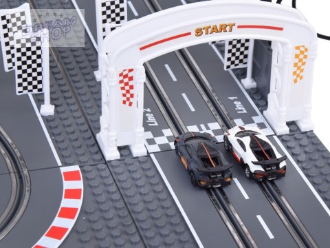 Bugatti Wyścigowy Tor z Klocków 2 Auta na Pilota! Super zabawa RC0664