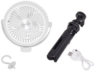 Cichy Wiatrak biurkowy Wentylator Bezprzewodowy USB 3 x nawiew ZA5609