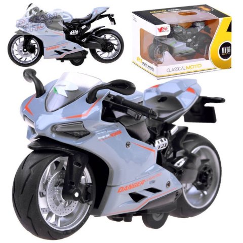 Diecast model Motocykl z naciągiem zabawka ZA3933 B