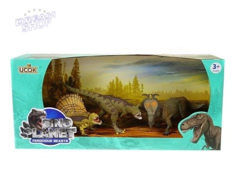Dinozaury 17cm 3szt Dinozaury 17cm 3szt