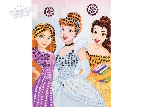 Disney Princess Księżniczki Kreatywna Wyklejanka diamencikowa ZA5130
