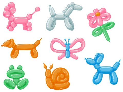 Długie Kolorowe Balony do modelowania dekoracji zabawy 100szt ZA5565