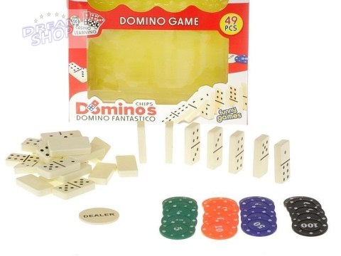 Domino z żetonami 49el Domino z żetonami 49el