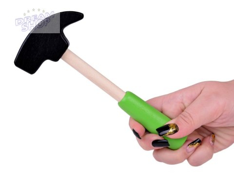 Drewniana Walizka z narzędziami Młotek Piła Śrubokręt 10 narzędzi ZA5382