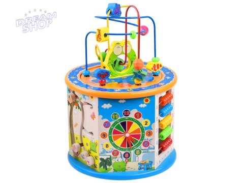 Drewniana kostka edukacyjna sorter 8w1 ZA4117