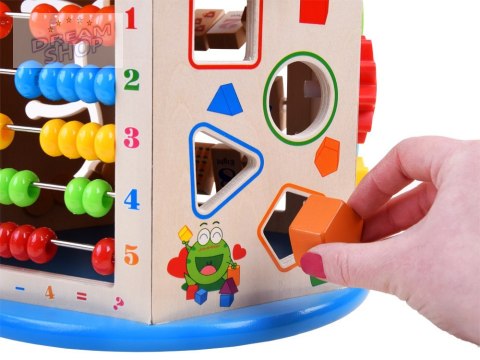 Drewniana kostka edukacyjna sorter 8w1 ZA4117