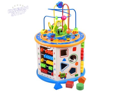 Drewniana kostka edukacyjna sorter 8w1 ZA4117