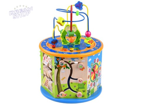 Drewniana kostka edukacyjna sorter 8w1 ZA4117