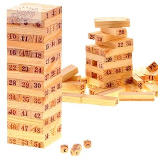 Drewniane Klocki JENGA CHWIEJĄCA SIĘ WIEŻA GR0189