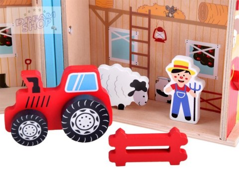 Drewniany składany domek farma zwierzęta ZA3723