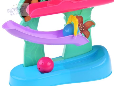 DŻUNGLA Kolorowy Tor dla kulek z dźwiękiem Odgłosy zwierząt ZA4375