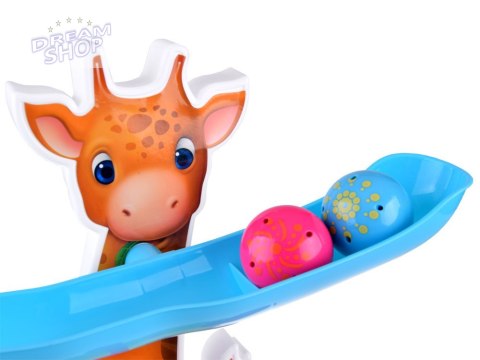 DŻUNGLA Kolorowy Tor dla kulek z dźwiękiem Odgłosy zwierząt ZA4375