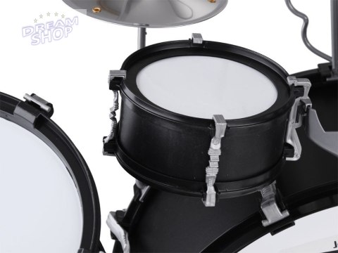 Duża rockowa perkusja bębny talerze pałeczki + krzesło IN0161 CY