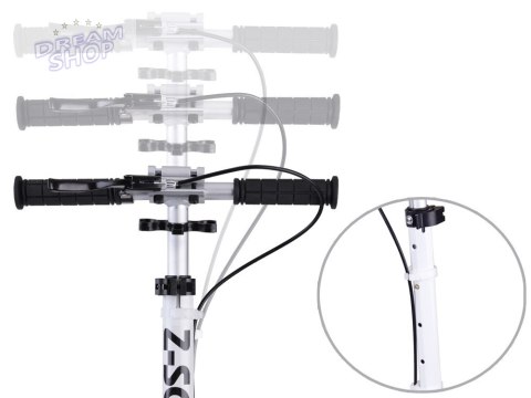 Duża składana Hulajnoga miejska z amortyzatorem i hamulcami do 100kg SP0785