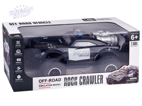 Duże auto sterowane monster truck POLICJA na pilota oświetlenie RC0626