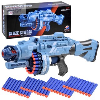 Duży Pistolet wyrzutnia BLASTER piankowe naboje 40 szt ZA3796