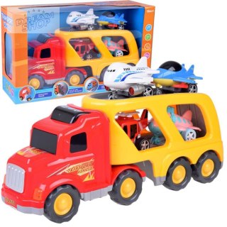 Duży samochód tir ciężarówka laweta samoloty helikopter + dźwięki ZA3359