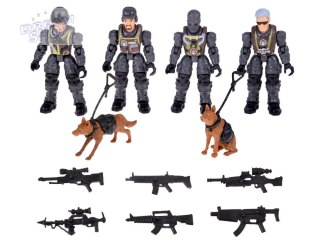 Duży zestaw figurek żołnierze karabiny 12 elementów żołnierzyki ZA5887