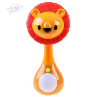 Dźwiękowa GRZECHOTKA zwierzątko lew ZA3087 C